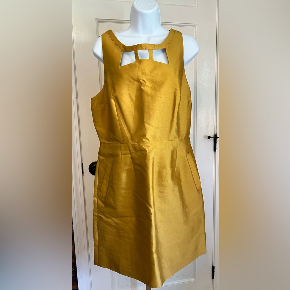 Maeve Gold Mini Dress
